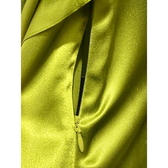 INC International Concepts Blouse Womens Sz 12 100% Silk Green 00.1=A0030 - Picture 8 of 16